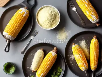 Corn on the Cob with Parmesan Cheese