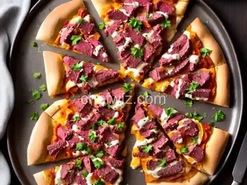 Corned-Beef-and-Cabbage Pizza