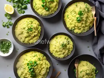 Couscous with Fresh Cilantro and Lemon Juice