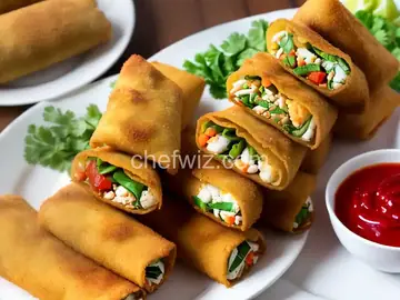 Crab Cake Egg Rolls
