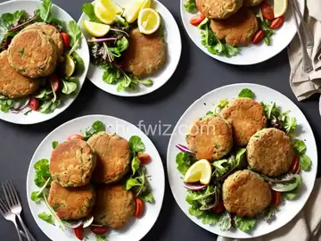Crab Cakes with Herb Salad