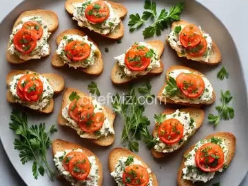Crab Crostini with Lemon and Herbs