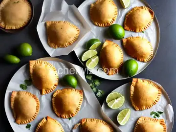 Crab Empanadas with Garlic-Lime Aioli