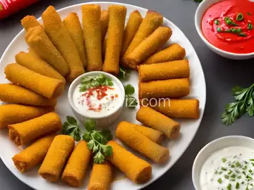 Crab Rangoon Mozzarella Sticks