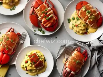Crab-Stuffed Lobster Tails with Blender Bearnaise Sauce