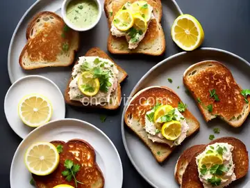 Crab Toast with Lemon Aioli
