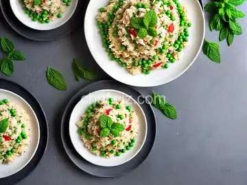Crabmeat Risotto with Peas and Mint
