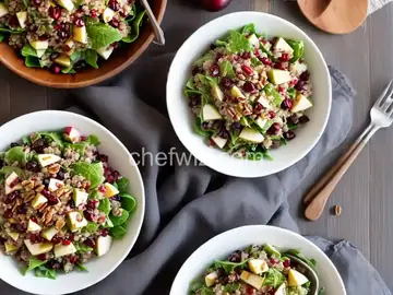 Cranberry Apple Pecan Quinoa Salad