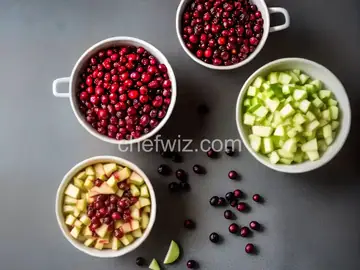 Cranberry, Apple, and Fresh Ginger Chutney