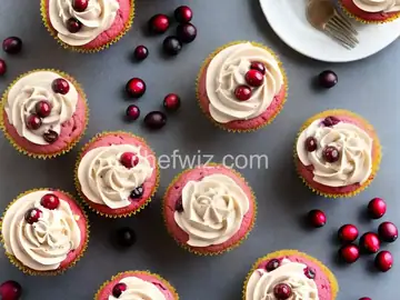 Cranberry Cupcakes with White Chocolate Frosting