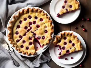 Cranberry Custard Pie