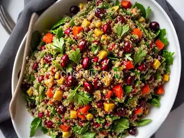 Cranberry Lentil and Quinoa Salad