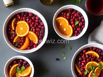 Cranberry Orange Relish with Orange Flavored Liqueur