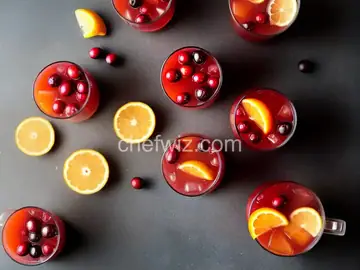 Cranberry Orange Whiskey Sour