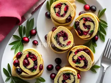 Cranberry Turkey Pinwheels