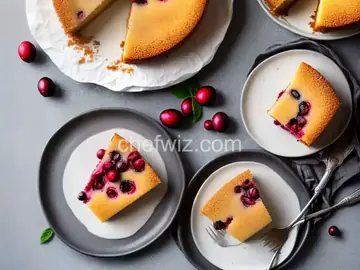 Cranberry Upside-Down Sour Cream Cake