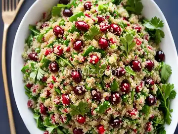Cranberry and Cilantro Quinoa Salad