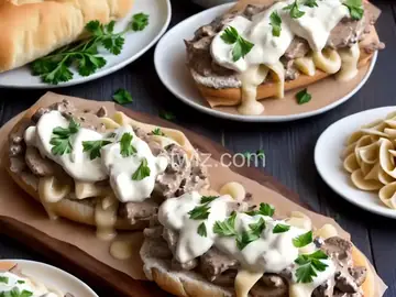 Cream Cheese Steak Stroganoff