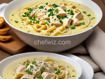 Cream of chicken noodle over mashed potatoes#mycookbook