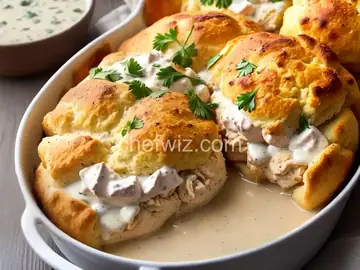 Creamed Chicken for Biscuits
