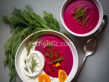 Creamy Beet With Dill Soup