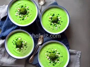 Creamy Broccoli Soup (Frozen Broccoli)