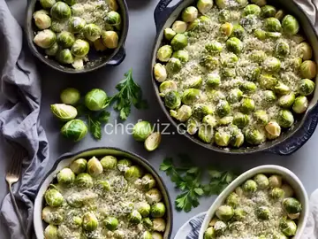 Creamy Brussels Sprouts Gratin With Blue Cheese Recipe