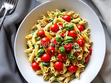 Creamy Cherry Tomato & Summer Squash Pasta