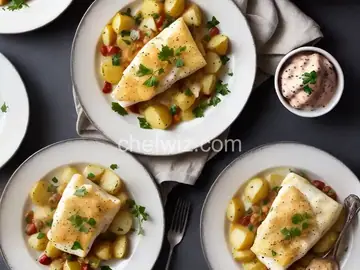 Creamy Cod and Potato Gratin