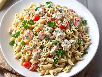 Creamy Crab and Pasta Salad