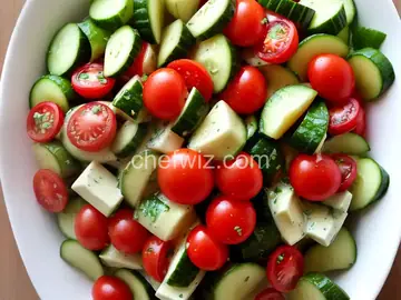 Creamy Cucumber Tomato Salad