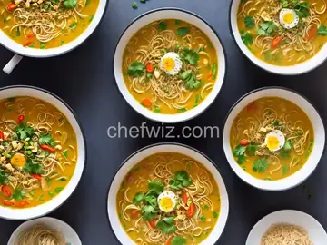 Creamy Curry Egg Noodle Soup