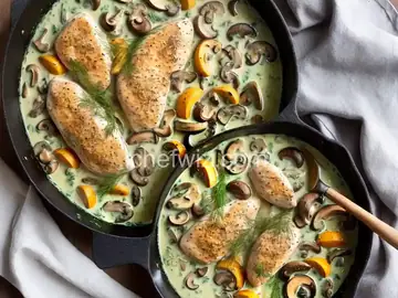 Creamy Dill Chicken and Mushrooms