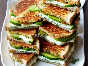 Creamy Dill Cucumber Toasties