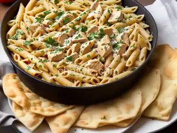 Creamy Garlic Chicken Penne