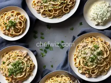 Creamy Garlic and Onion Spaghetti