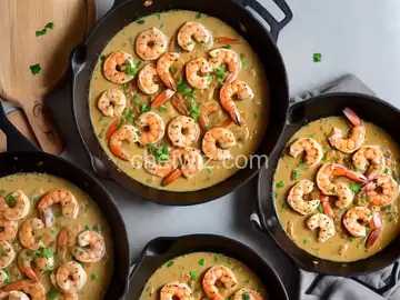 Creamy, Garlicky Shrimp Skillet