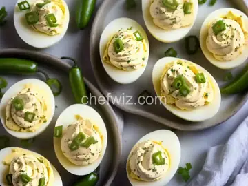 Creamy Jalapeno Deviled Eggs