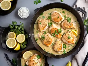 Creamy Lemon Chicken Thighs
