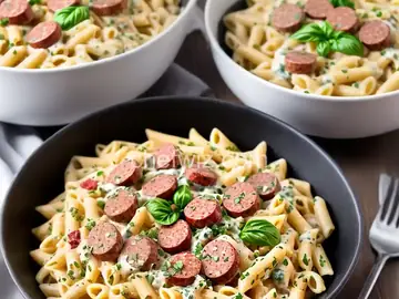 Creamy Pasta Toss with Smoked Sausage