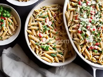 Creamy Penne Pasta Primavera