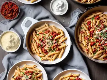 Creamy Penne With Sausage & Sun-Dried Tomatoes