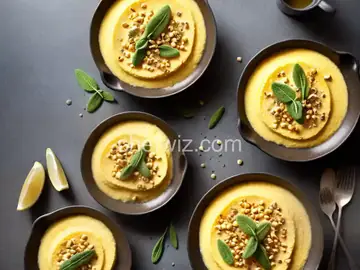 Creamy Polenta with Roasted Corn and Fresh Sage