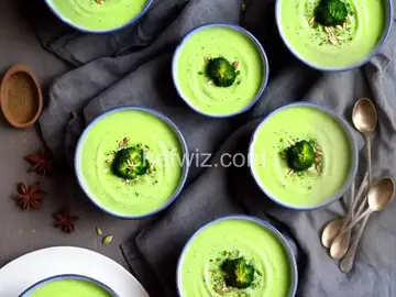 Creamy Roasted-Broccoli Soup With Buttermilk and Spiced Pepitas Recipe