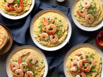 Creamy Southern Shrimp and Cheese Grits