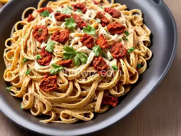 Creamy Sun-Dried Tomato Fettuccine