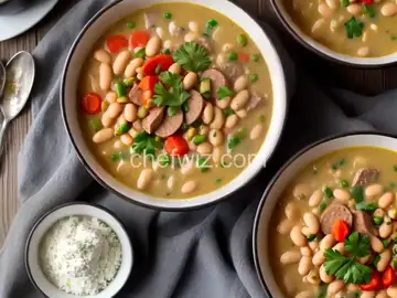 Creamy White Bean & Sausage Soup