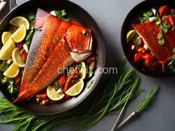 Creole Marinated Grilled Red Snapper