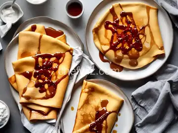 Crepes with Caramel Sauce Recipe