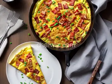 Crispy Bacon and Sweet Onion Omelet